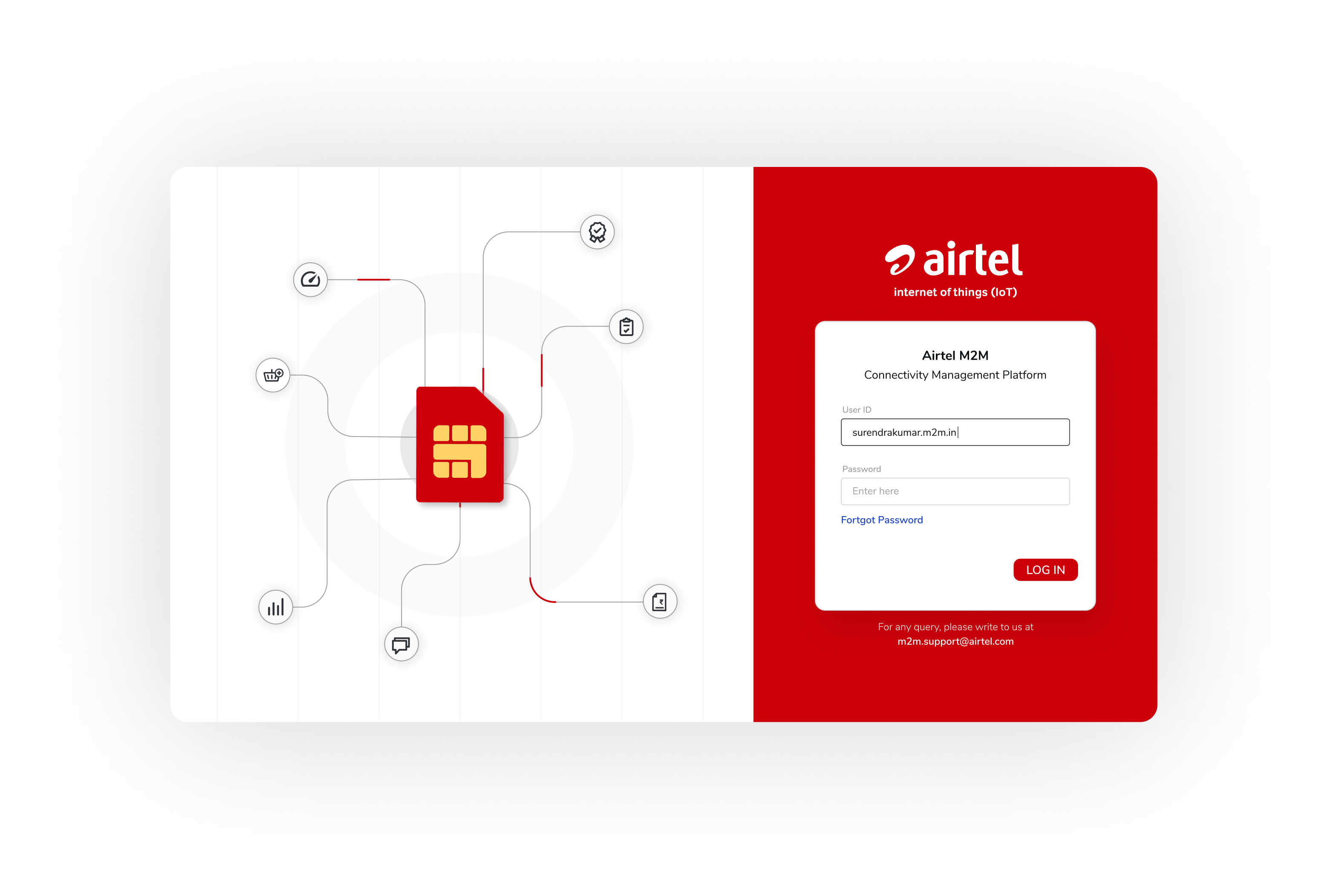 Airtel M2M Connectivity Management Platform