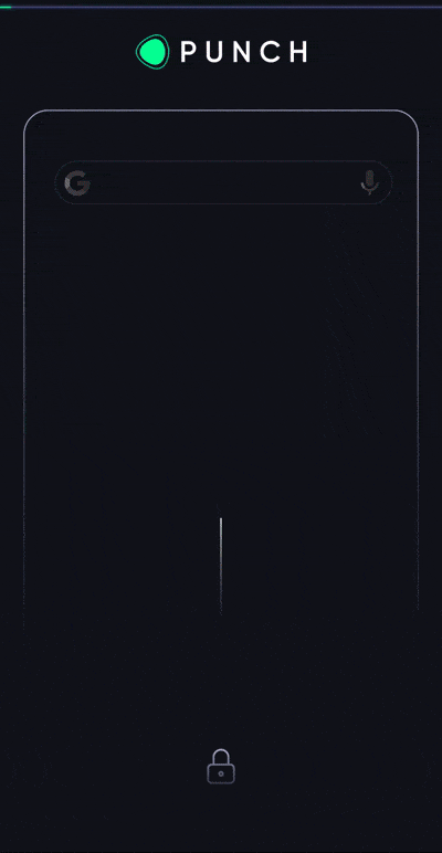 Punch 1.0 lock screen